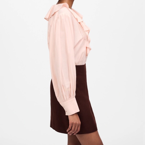 Madewell Pleated Linen Mini Skirt - Picture 3 of 6